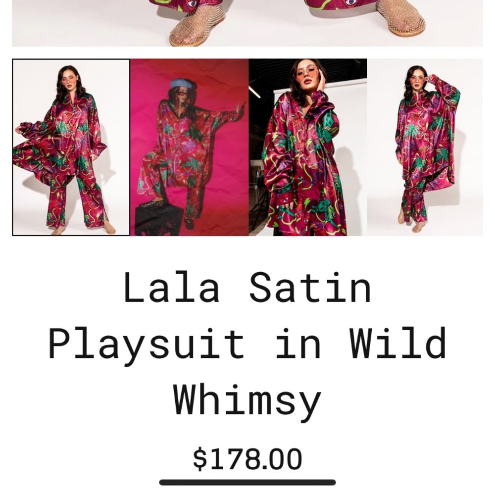 Sold ✨Dresses in LALA satin set New with tags